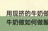 用现挤的牛奶做怎么做酸奶 用现挤的牛奶做如何做酸奶