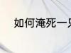 如何淹死一只鱼 怎么淹死一只鱼