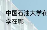 中国石油大学在哪个城市 中国石油大学在哪