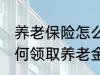 养老保险怎么领取养老金 养老保险如何领取养老金