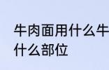 牛肉面用什么牛肉部位 牛肉面用牛肉什么部位