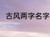 古风两字名字 适合男生的古风网名