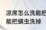 凉席怎么洗能把螨虫洗掉 凉席如何洗能把螨虫洗掉